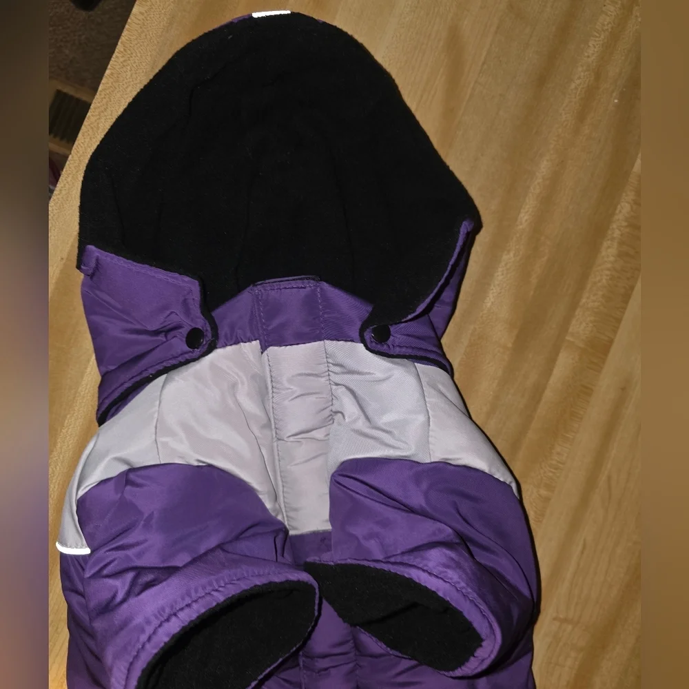 Dog Jacket Large Purple Gray #DGC11